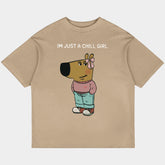 Just a Chill Girl Oversized Skin Tee